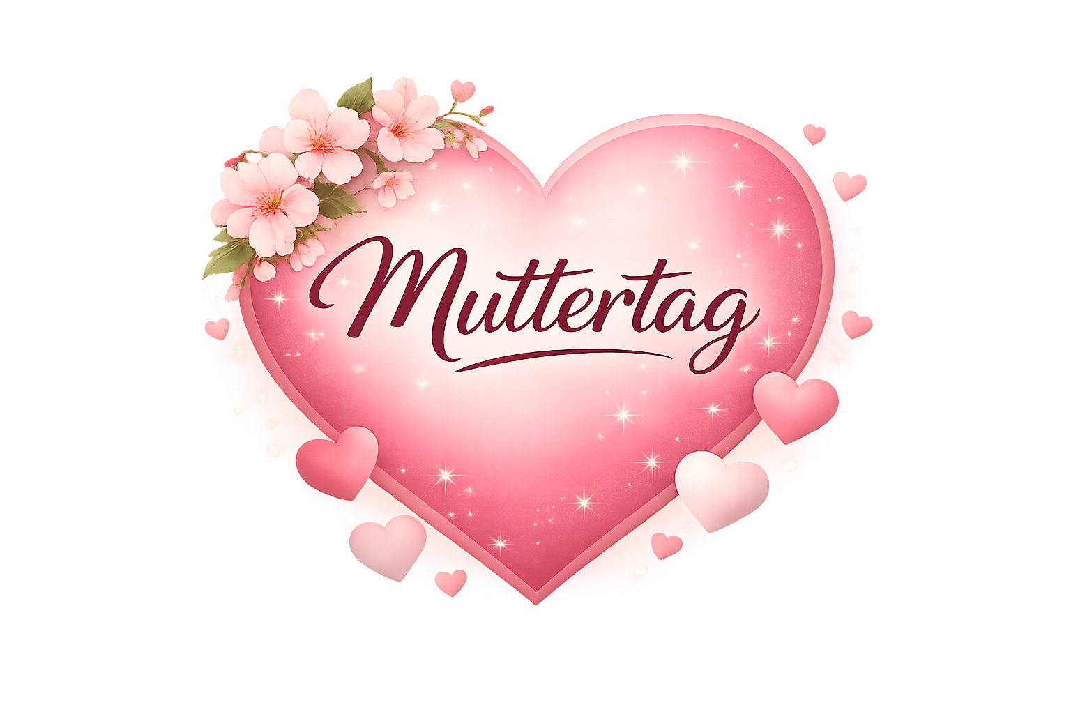 Herz mit Text Muttertag im Birkenhof