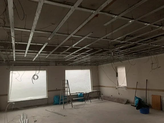 Abriss der alten Restaurant schreitet fort 21.12.2023