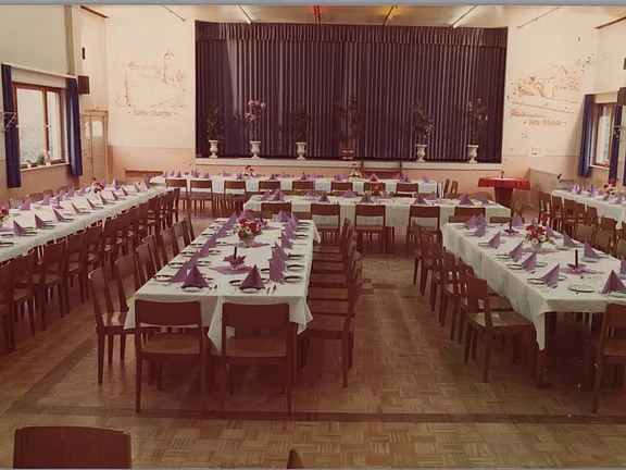 Saal der Roten Warte in Mühlheim am Main